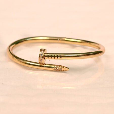 Gold Plated Stainless Steel Cuff Bracelet – Free Size