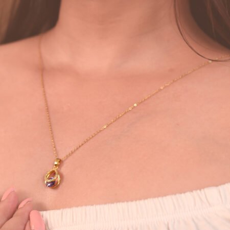 Aqua Shine Pearl Gold Pendant – Elegant & Timeless Jewelry
