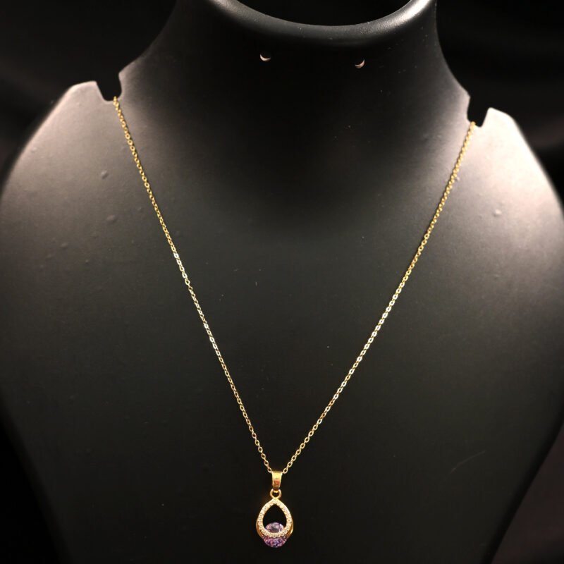 Aqua Shine Pearl Gold Pendant – Elegant & Timeless Jewelry - Image 2